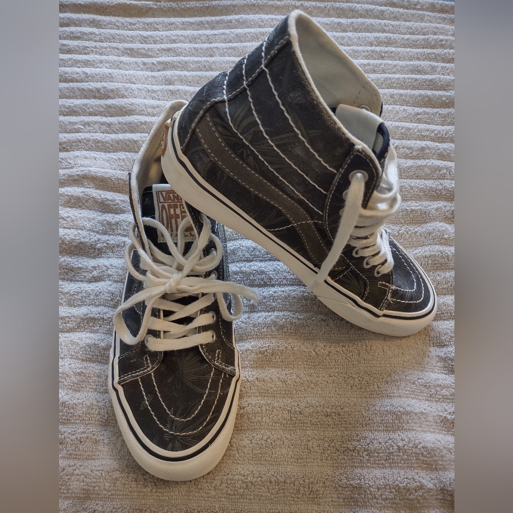 Vans SK8-HI 38 Decon SF Eco Theory - Black Palm US Size Men 7.5 Women 9.0